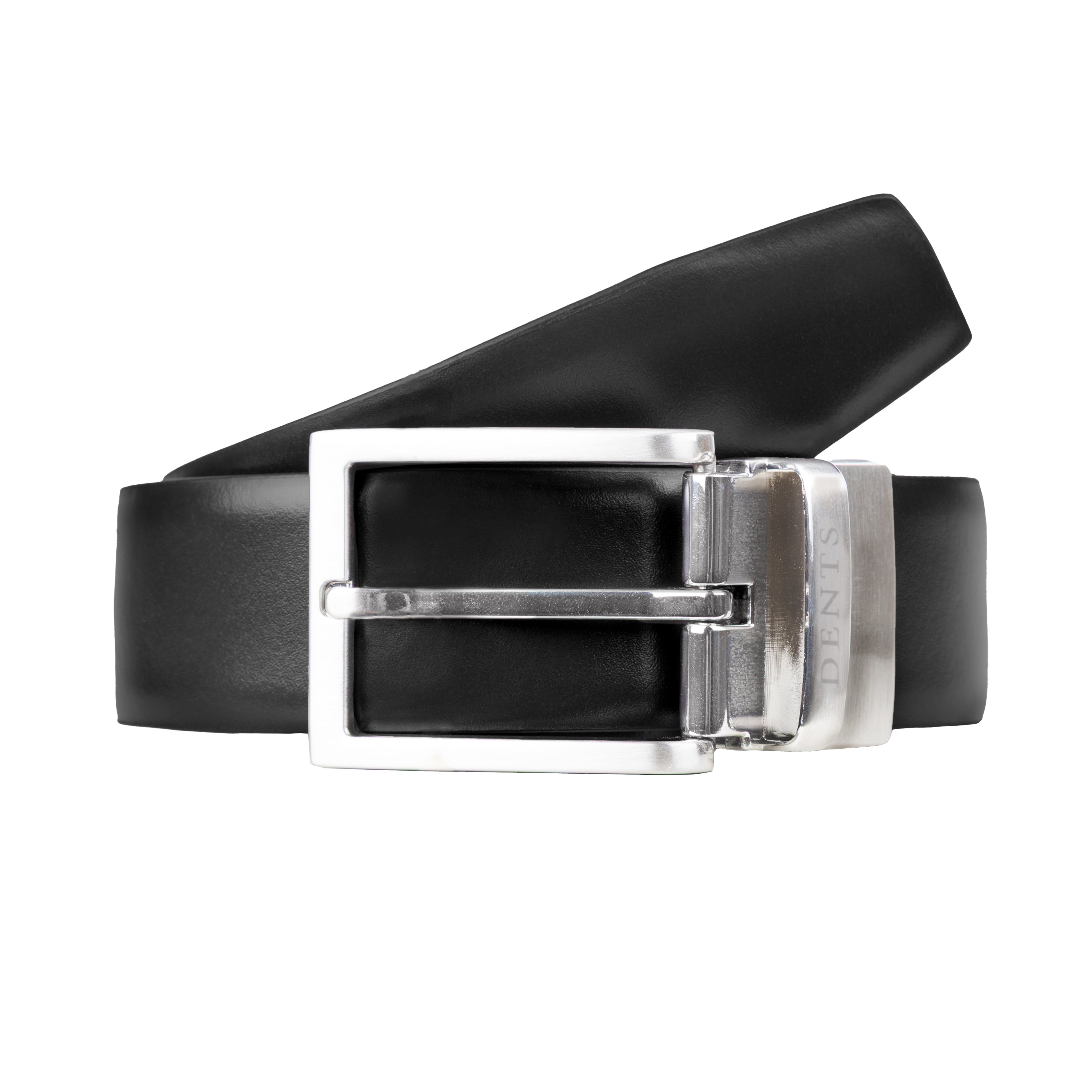 Black Leather Belt With Silver Detailed Buckle Isabella black leather silver buckle waist belt | Black  main image 4