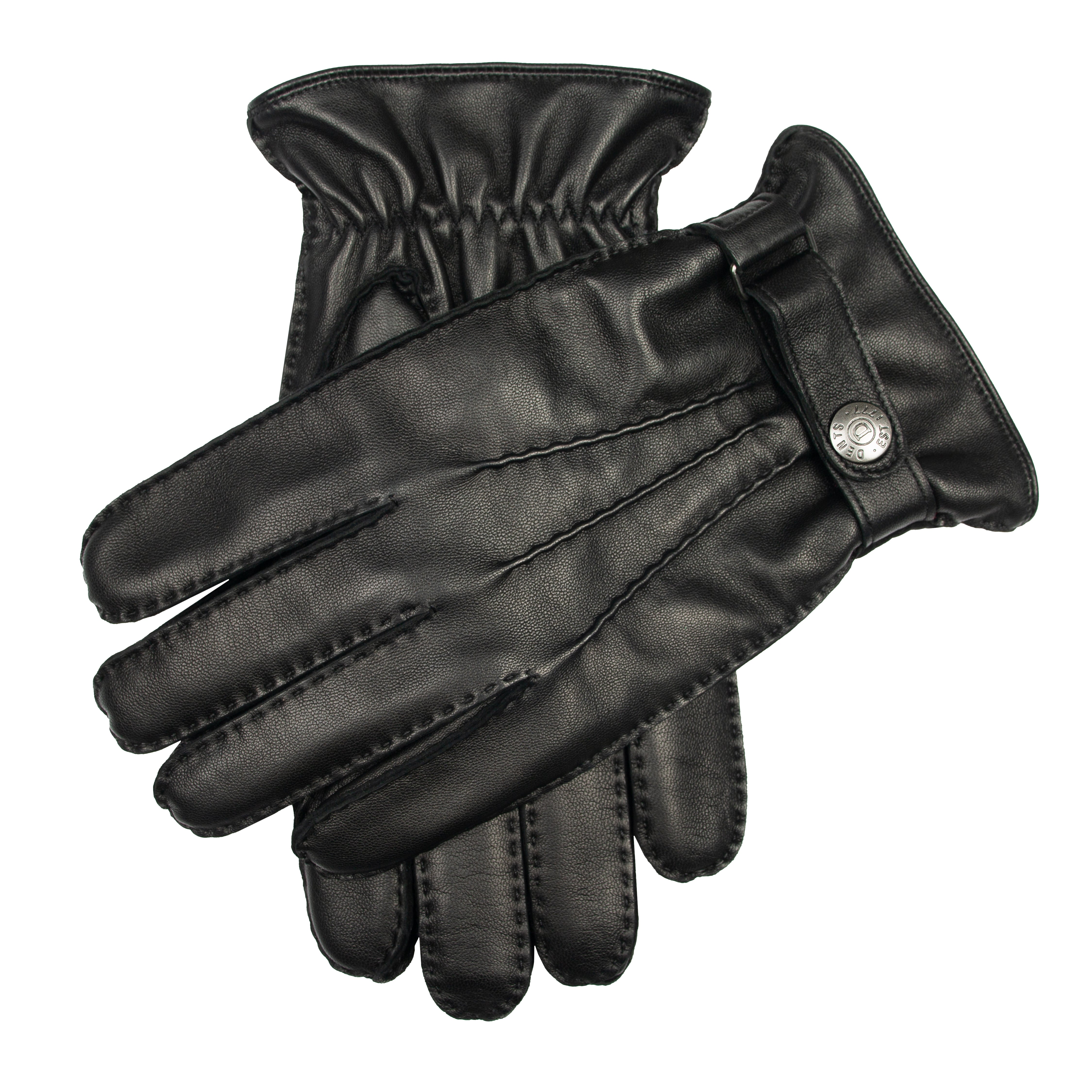 Men's Handsewn Three-Point Wool and Cashmere Blend-Lined Leather