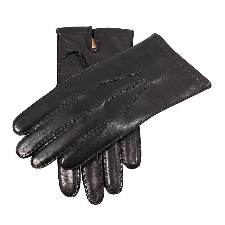 小物 DENTS PECCARY LEATHER GLOVES BLACK 8 Men's Handsewn Cashmere Lined Peccary Leather Gloves | Dents