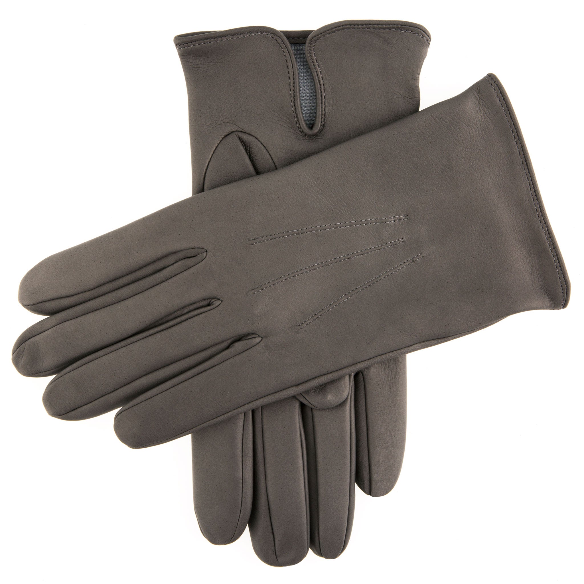 Men s Heritage Three Point Silk Lined Leather Gloves Dents