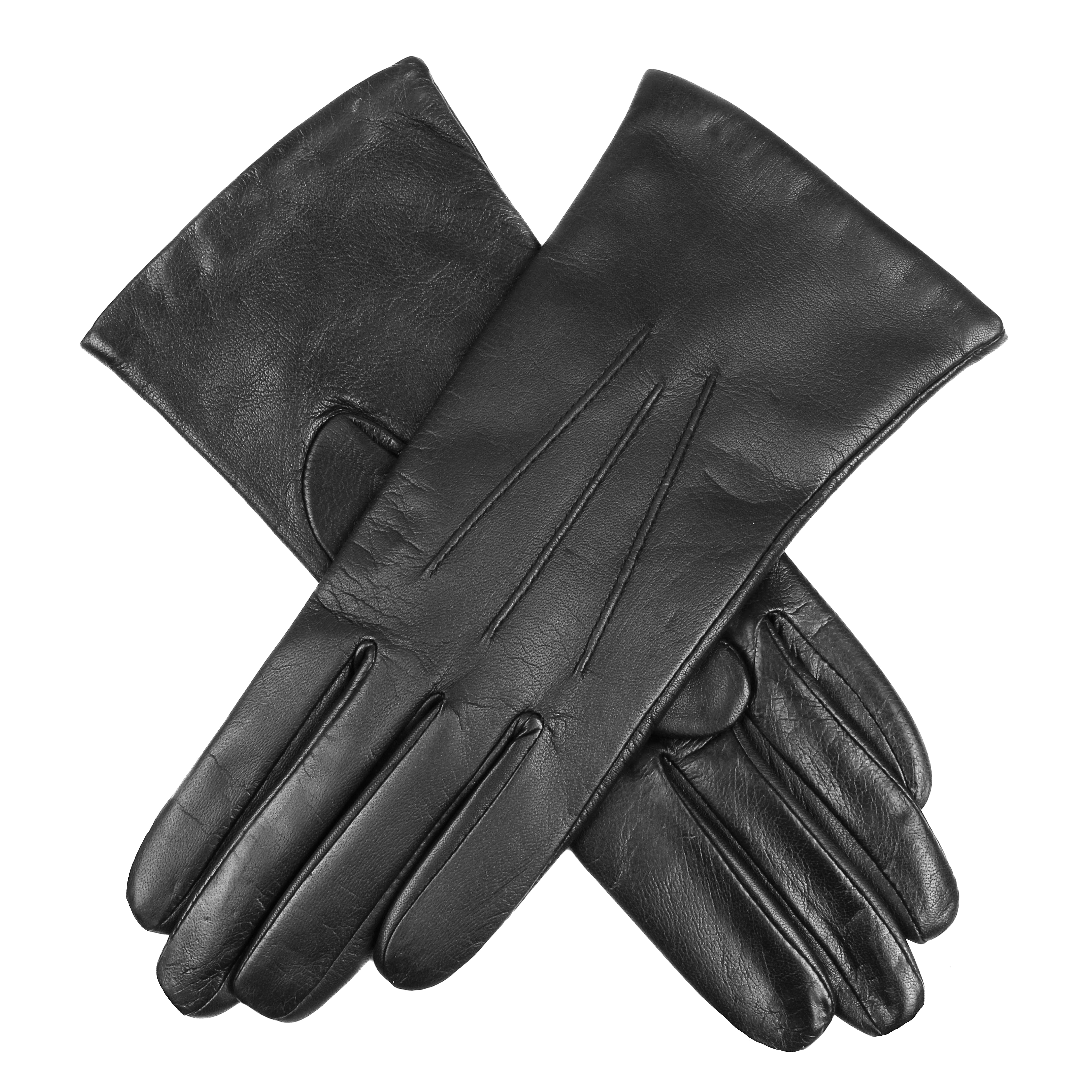 Dents Womens Black Maisie Cashmere Lined Touchscreen Leather Gloves 7