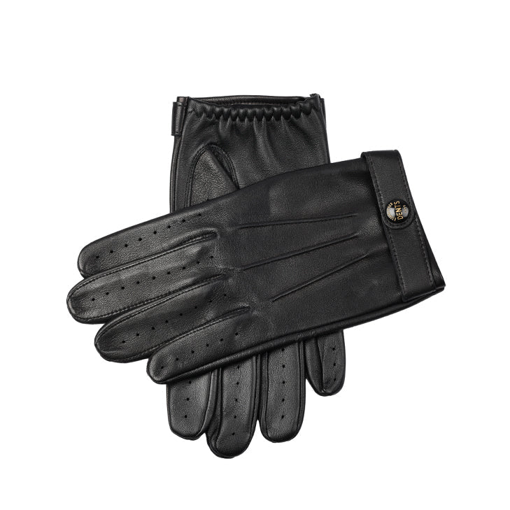 Rolleston Men's Touchscreen Leather Driving Gloves Dents