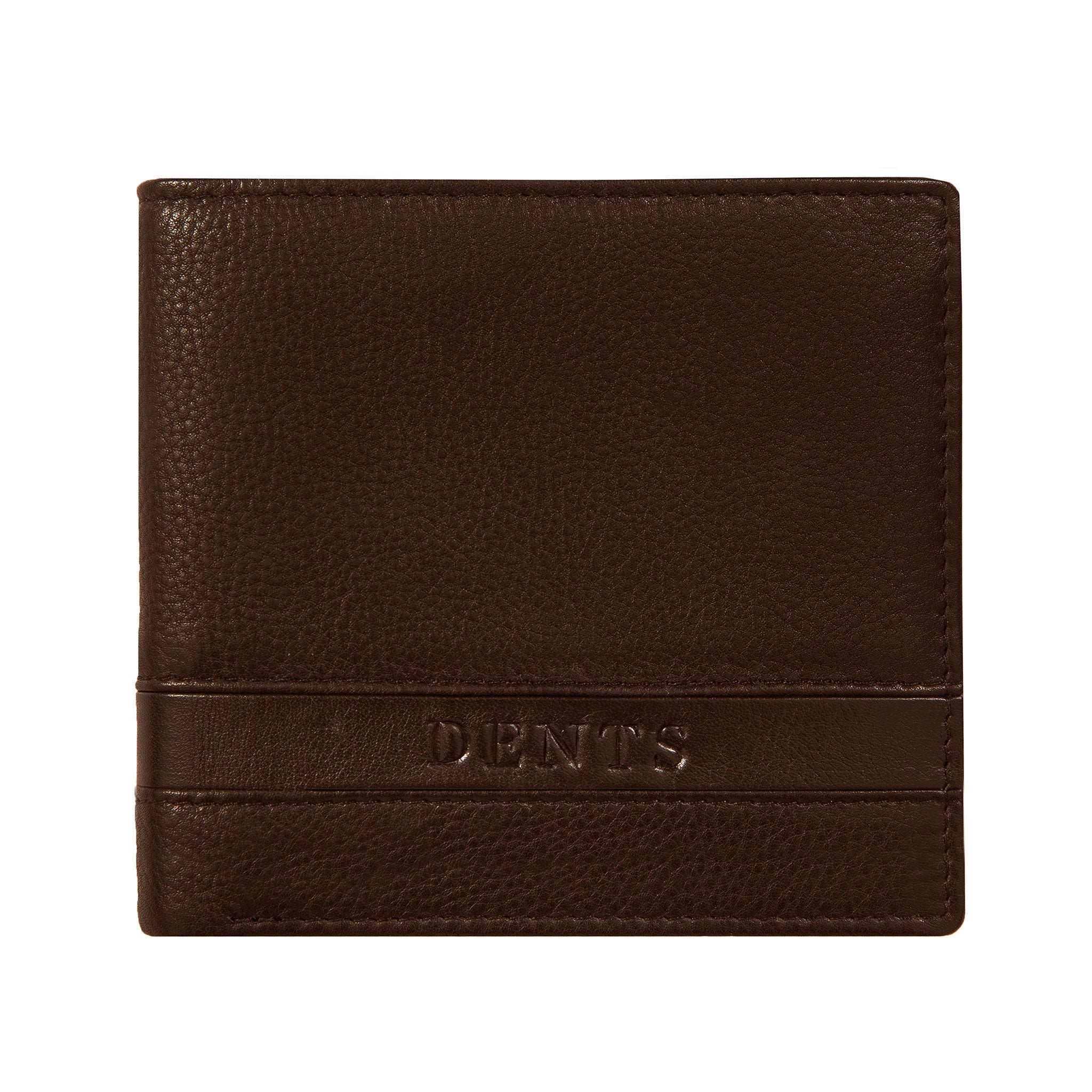 Dents Beauley Pebble Grain Leather Bifold RFID Coin Wallet - Berry Red - Can Be Embossed or Personalised