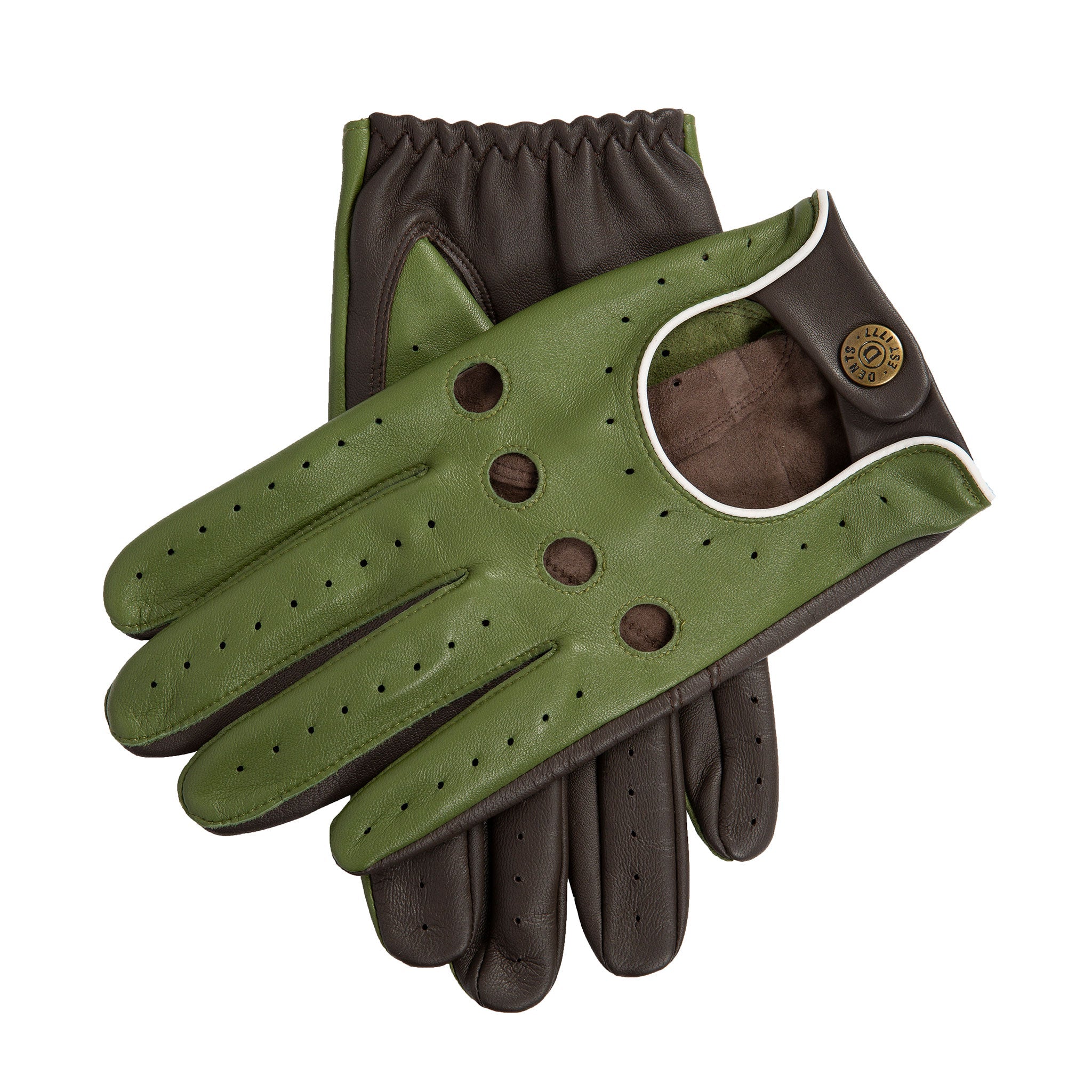 Dents Men's Green Dents Driving Gloves XL