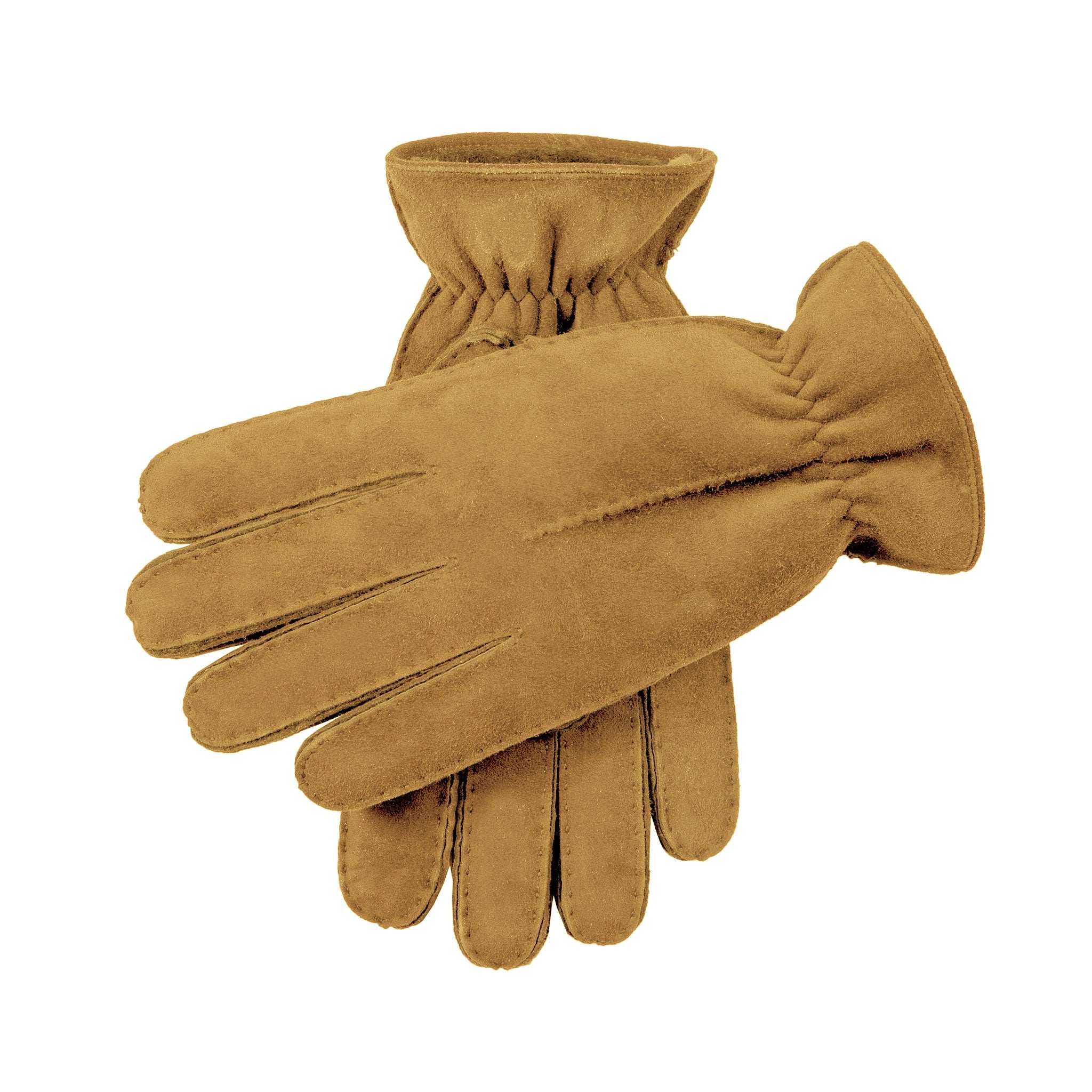 【新発売】 Men's Handsewn Single-Point Lambskin Gloves with Elasticated 小物