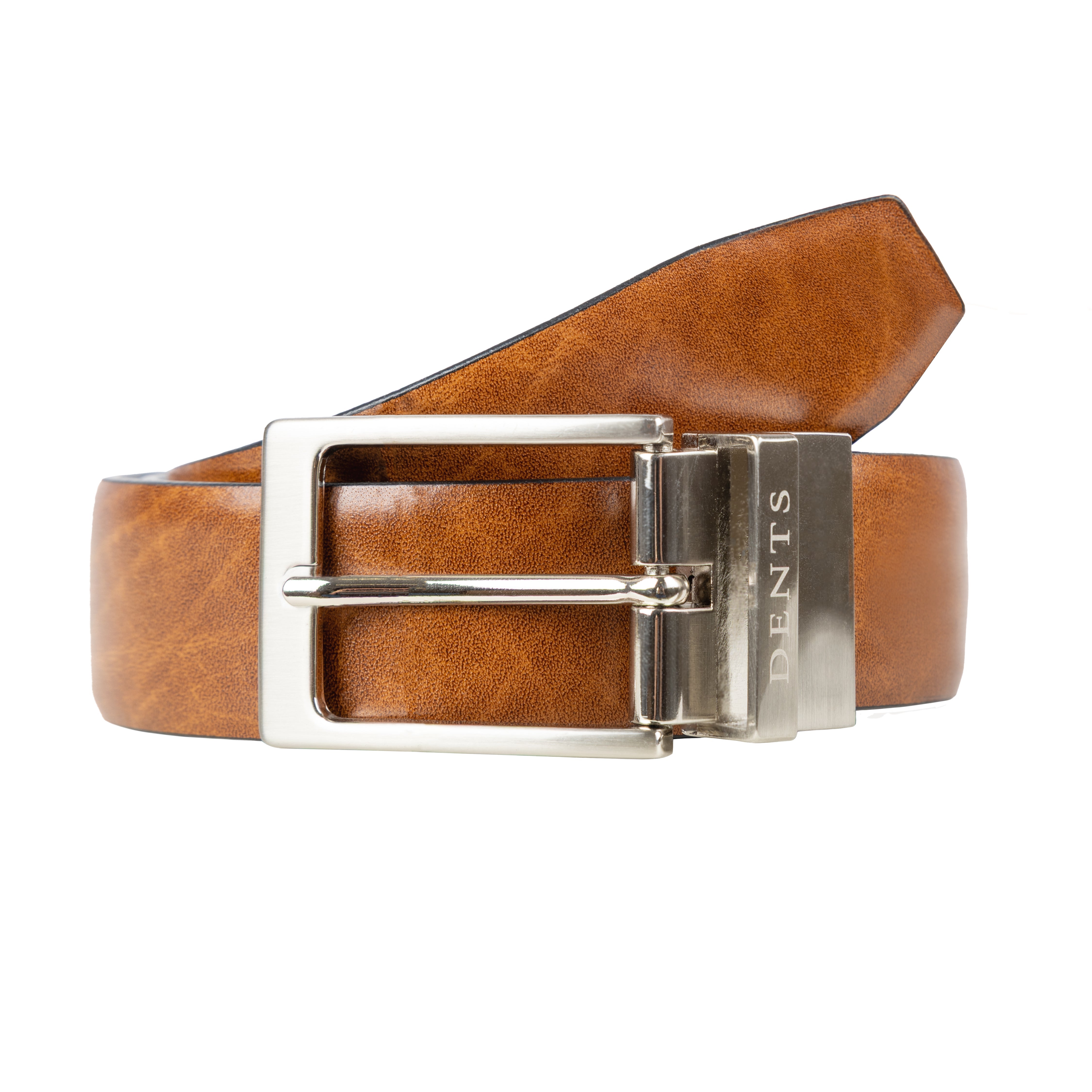 Stunning Leather reversible belt Mason Genuine Leather Reversible Belt with Metal Keepers  main image 4