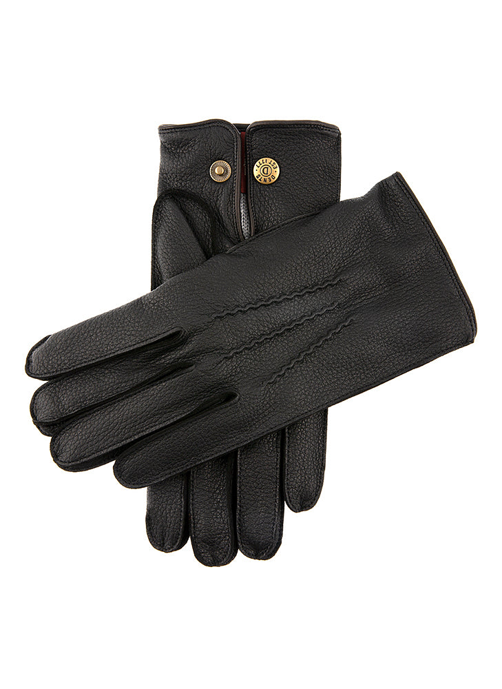 Eton | Men's Cashmere Lined Deerskin Leather Gloves | Dents