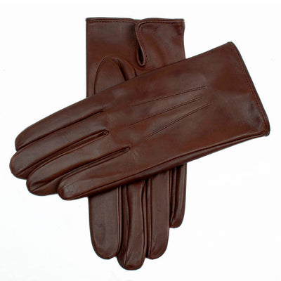 Men's Heritage Three-Point Leather Gloves, ENGLISH TAN / 9.5