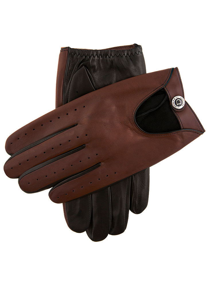 Woburn | Men's Two Colour Leather Driving Gloves | Dents