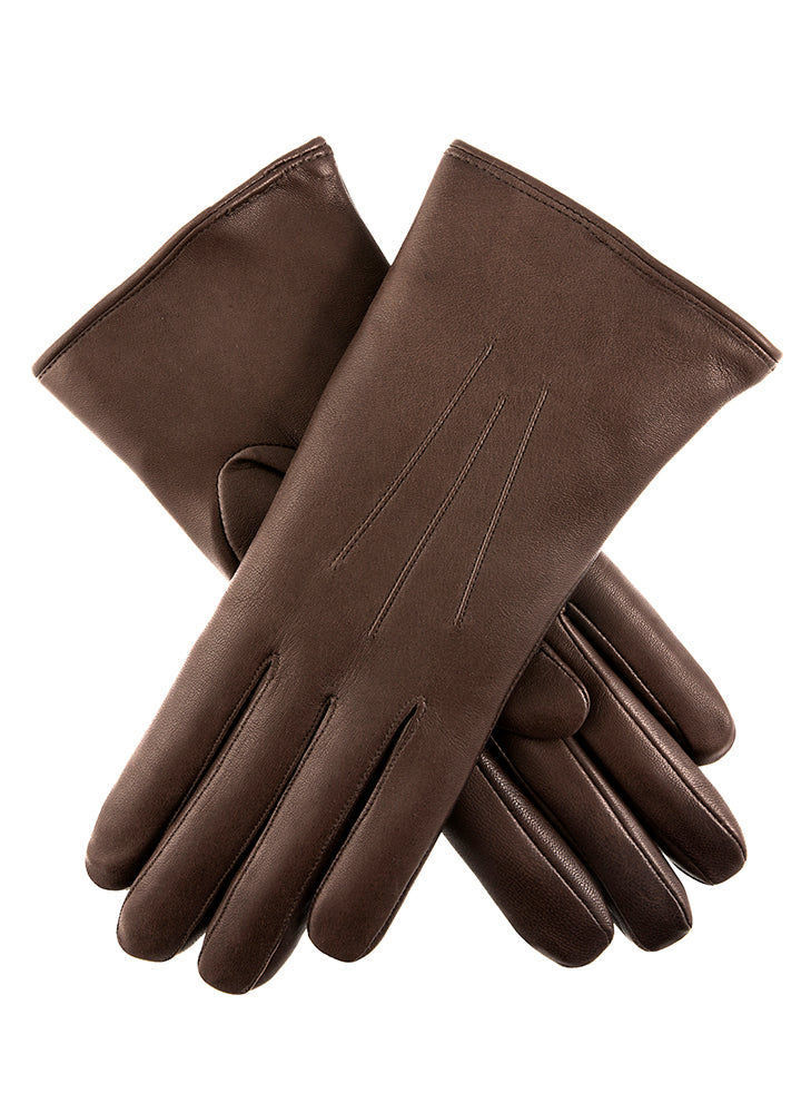 Dents Women's Fur Lined Leather Gloves