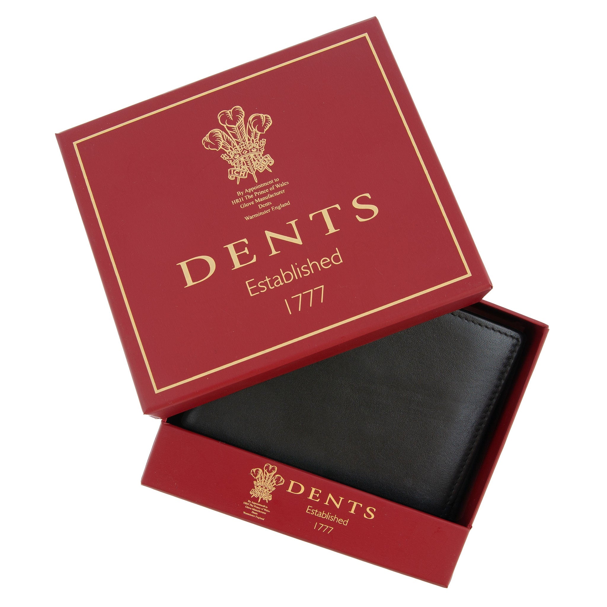 Men's Smooth Nappa Leather Trifold Wallet with RFID Blocking and