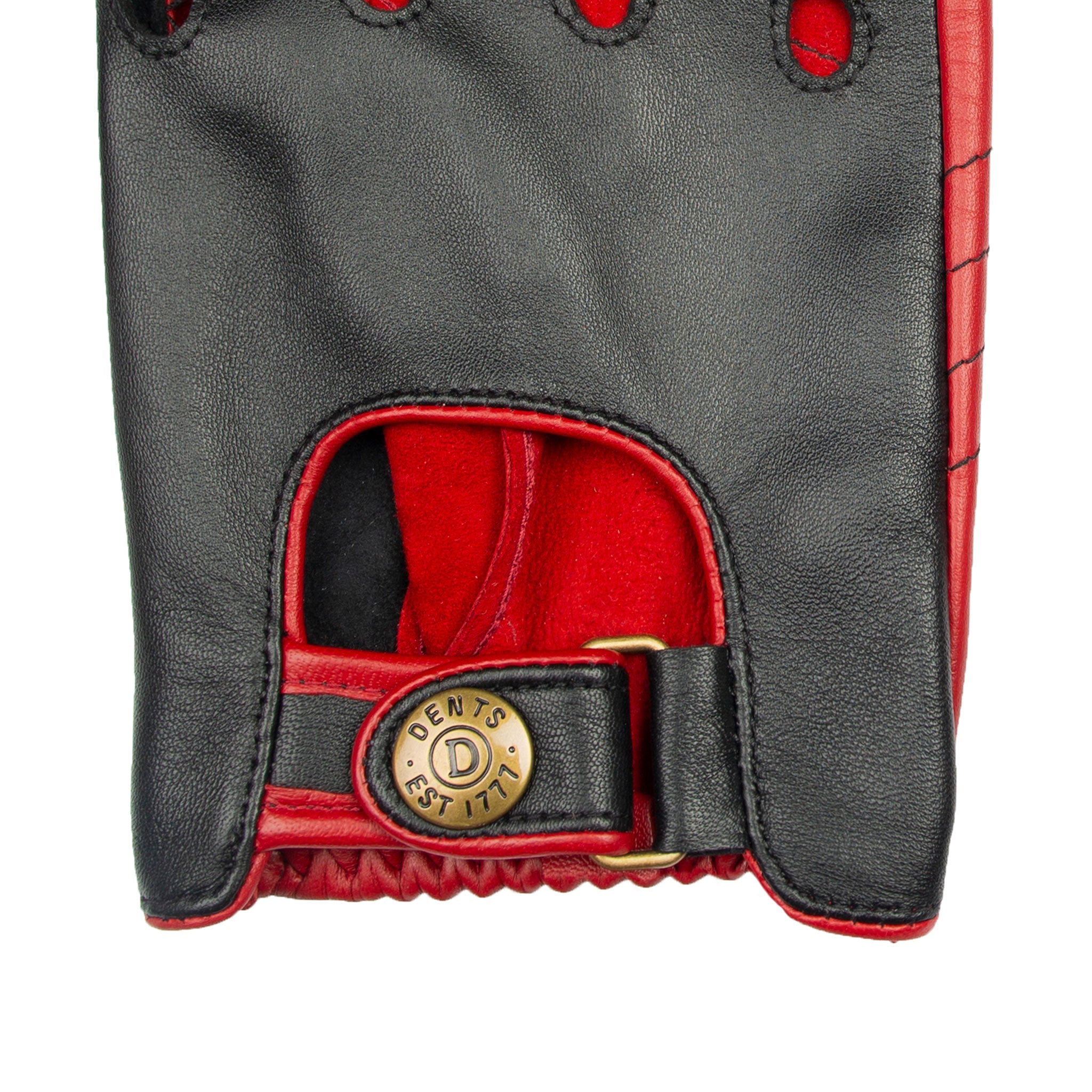 Men's Water-Resistant Two-Colour Leather Driving Gloves | Dents