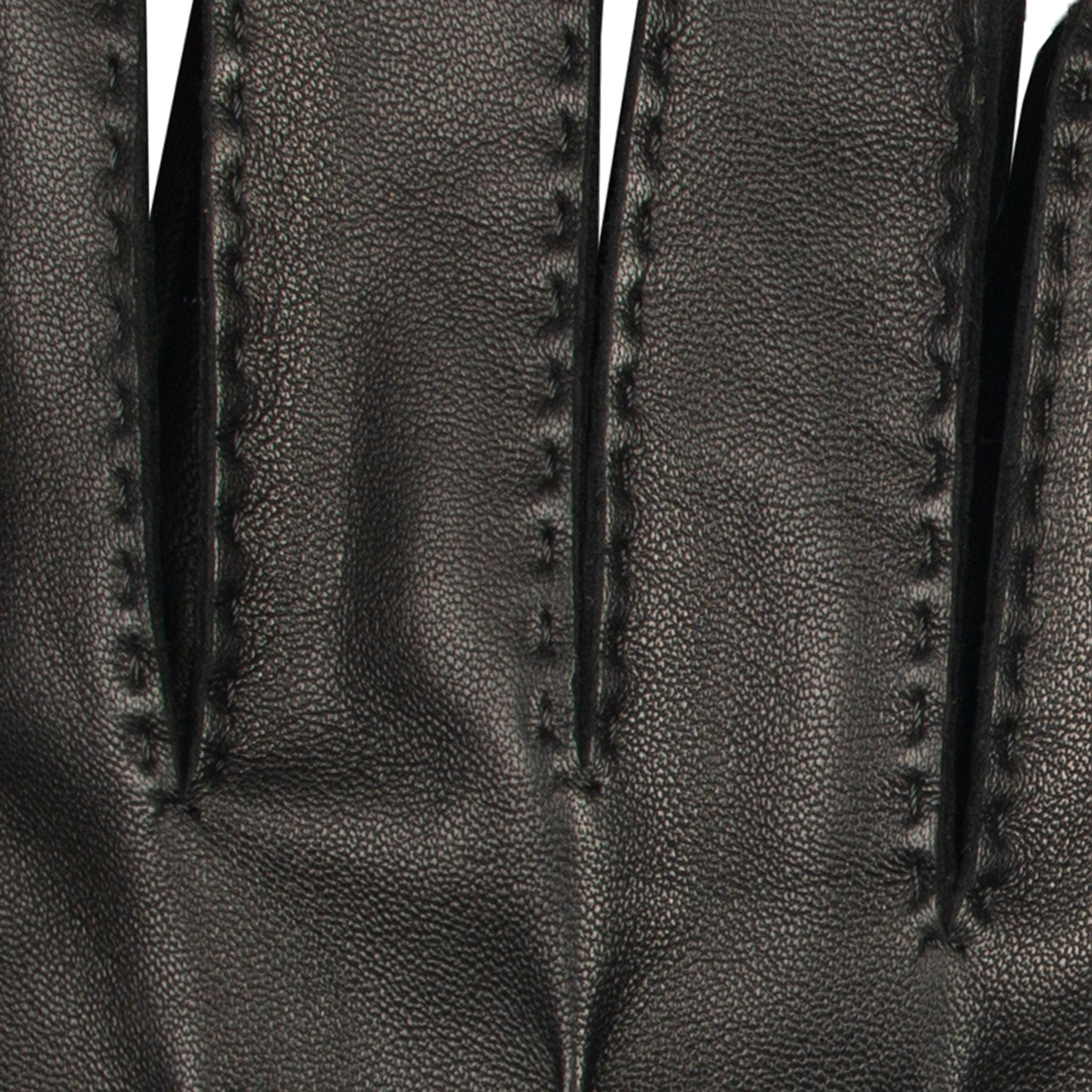 Men's Handsewn Three-Point Wool and Cashmere Blend-Lined Leather