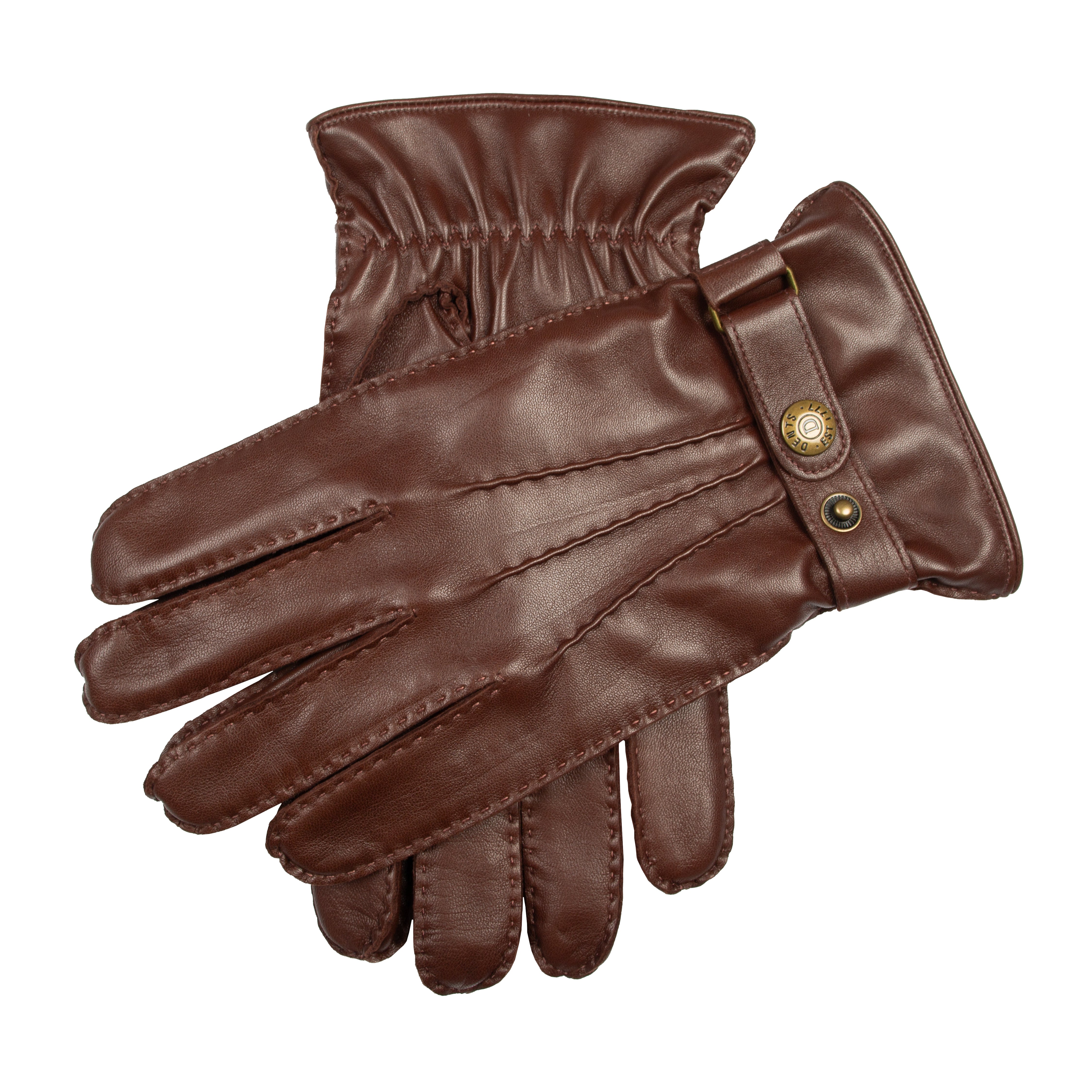 Men's Handsewn Three-Point Wool and Cashmere Blend-Lined Leather
