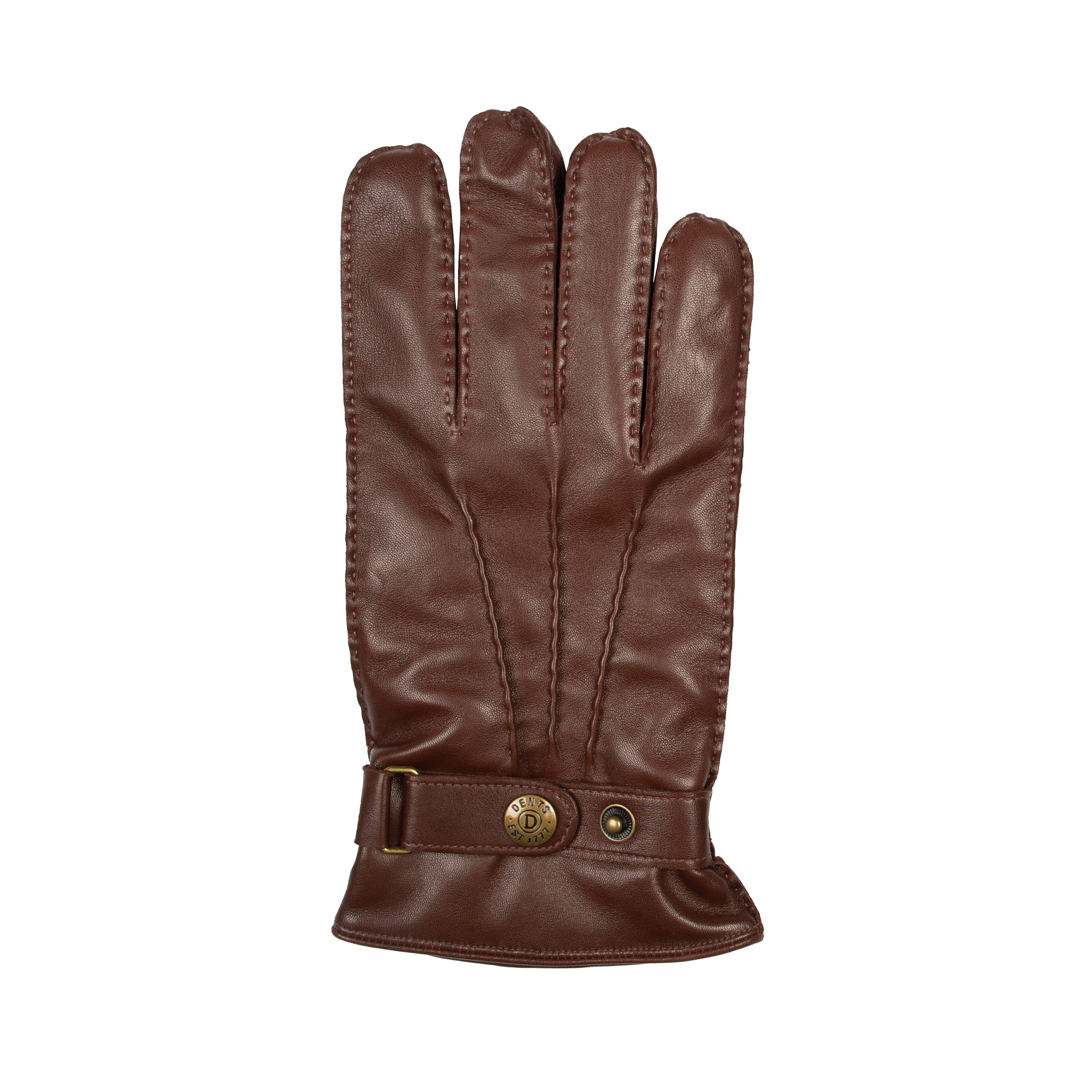 Men's Handsewn Three-Point Wool and Cashmere Blend-Lined Leather