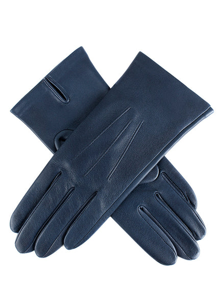 Women's Three-Point Leather Gloves