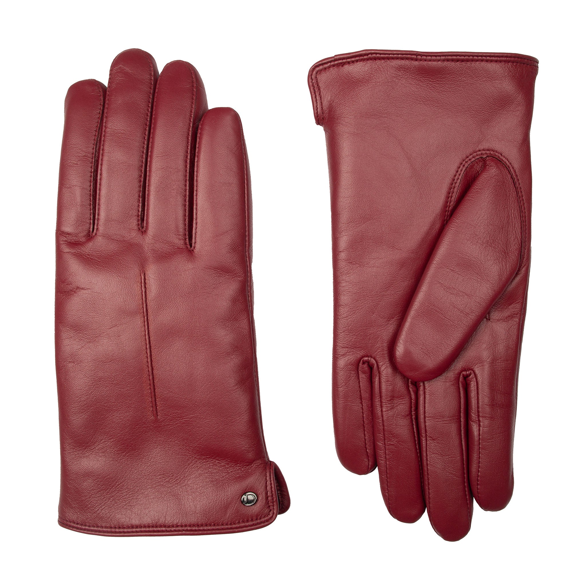 Women's Touchscreen Single-Point Faux Fur-Lined Leather Gloves | Dents