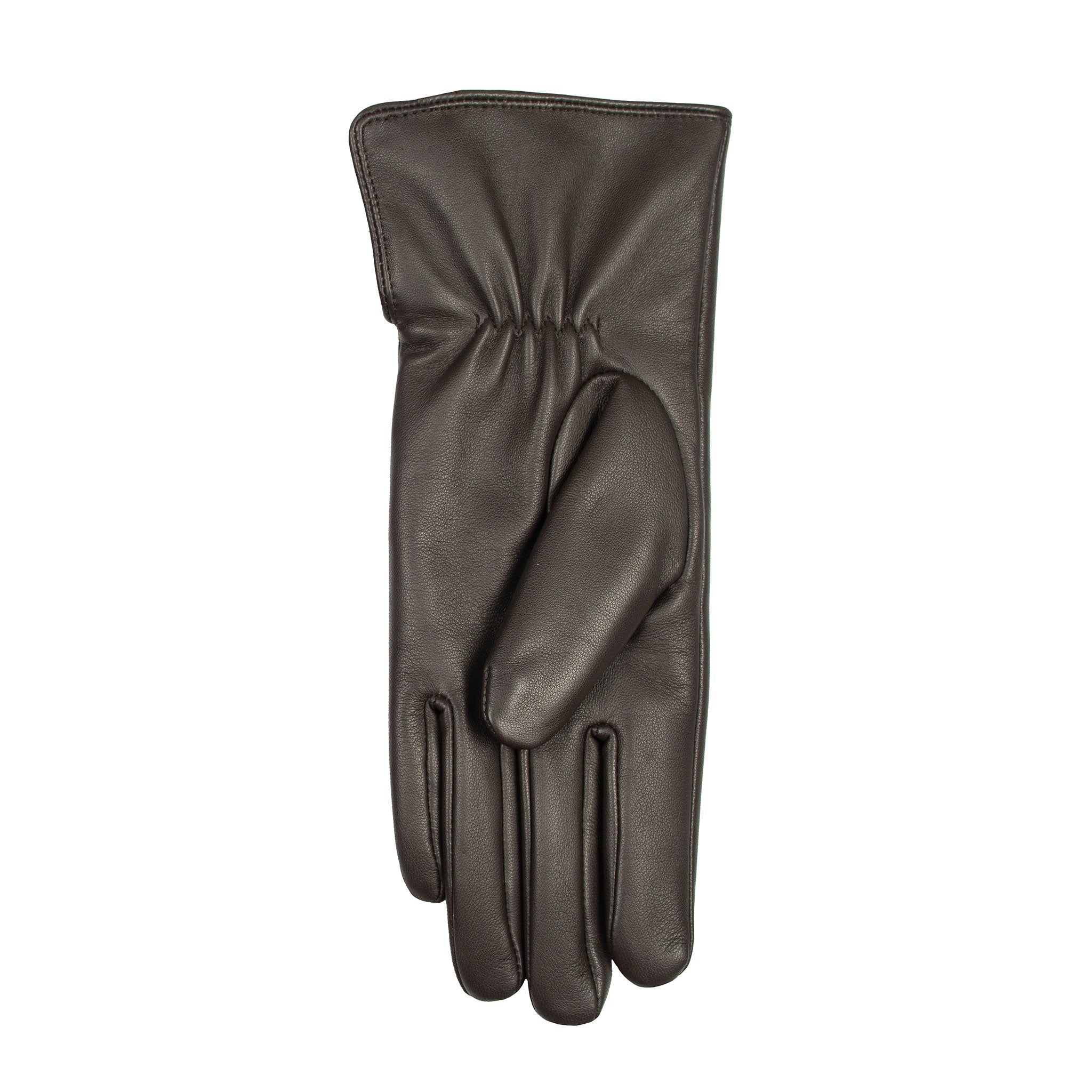 Women's Touchscreen Water-Resistant Faux Fur-Lined Leather Gloves