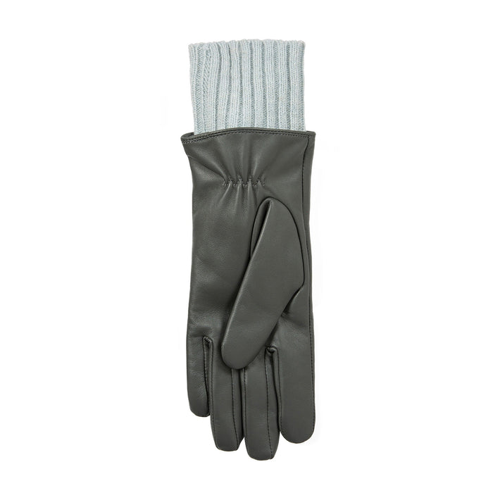 Cashmere-blend gloves - Dark grey - Ladies