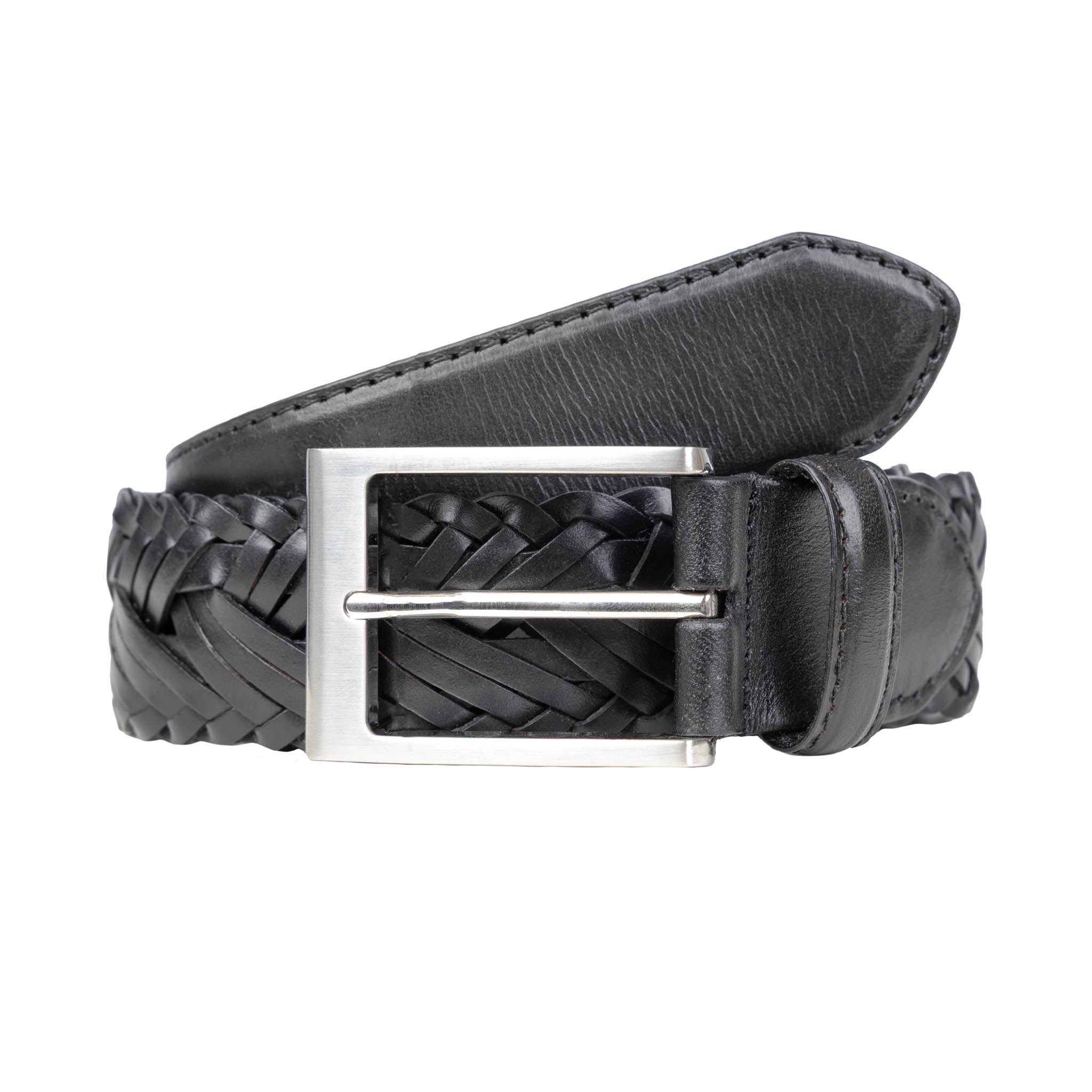 Plaited Leather Belt | Dents display picture 2