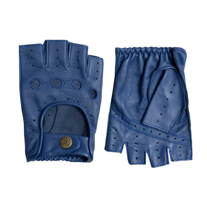 mens blue leather dress gloves Men's Three-Point Red Cashmere-Lined Leather Gloves, NAVY / L