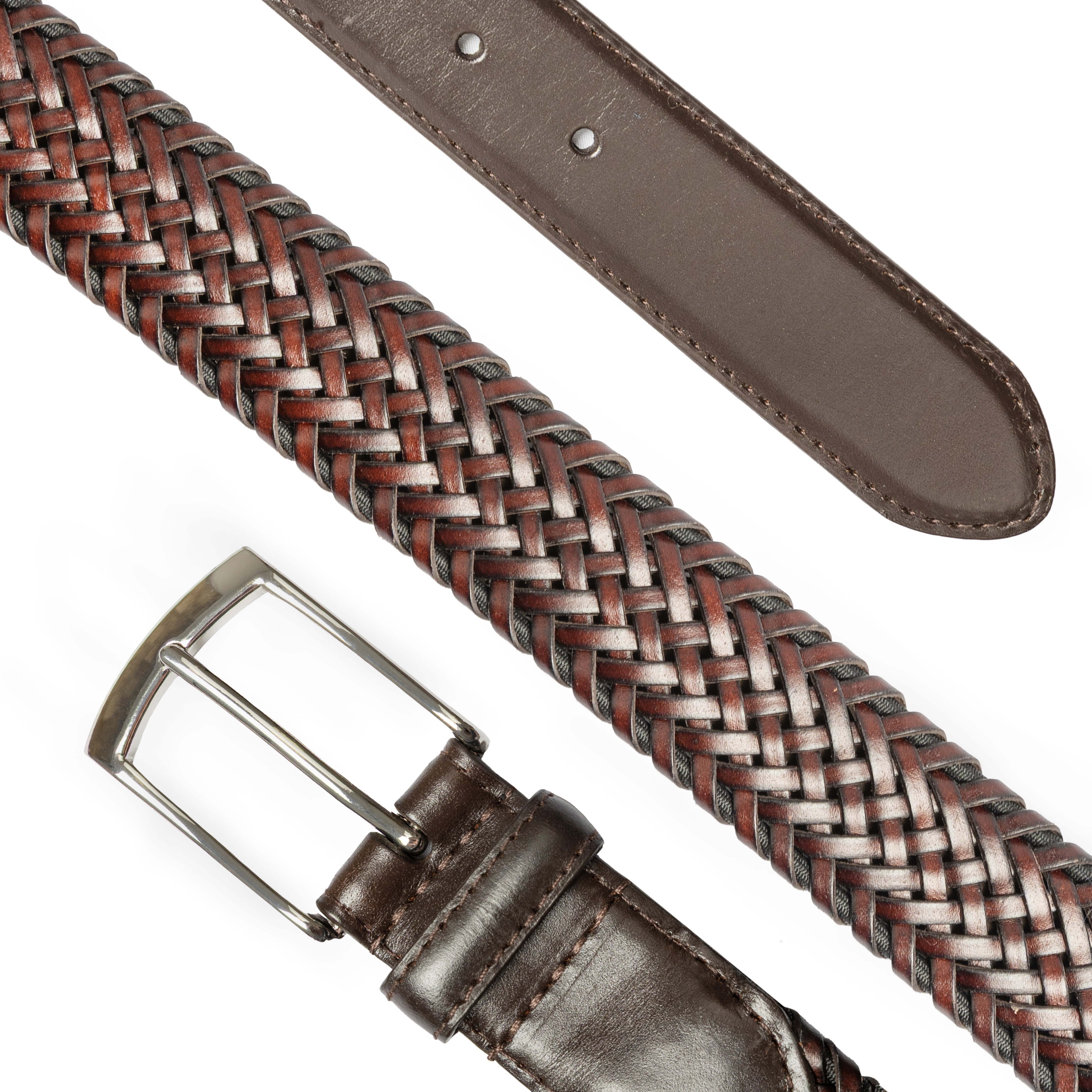 Plaited Leather Belt | Dents