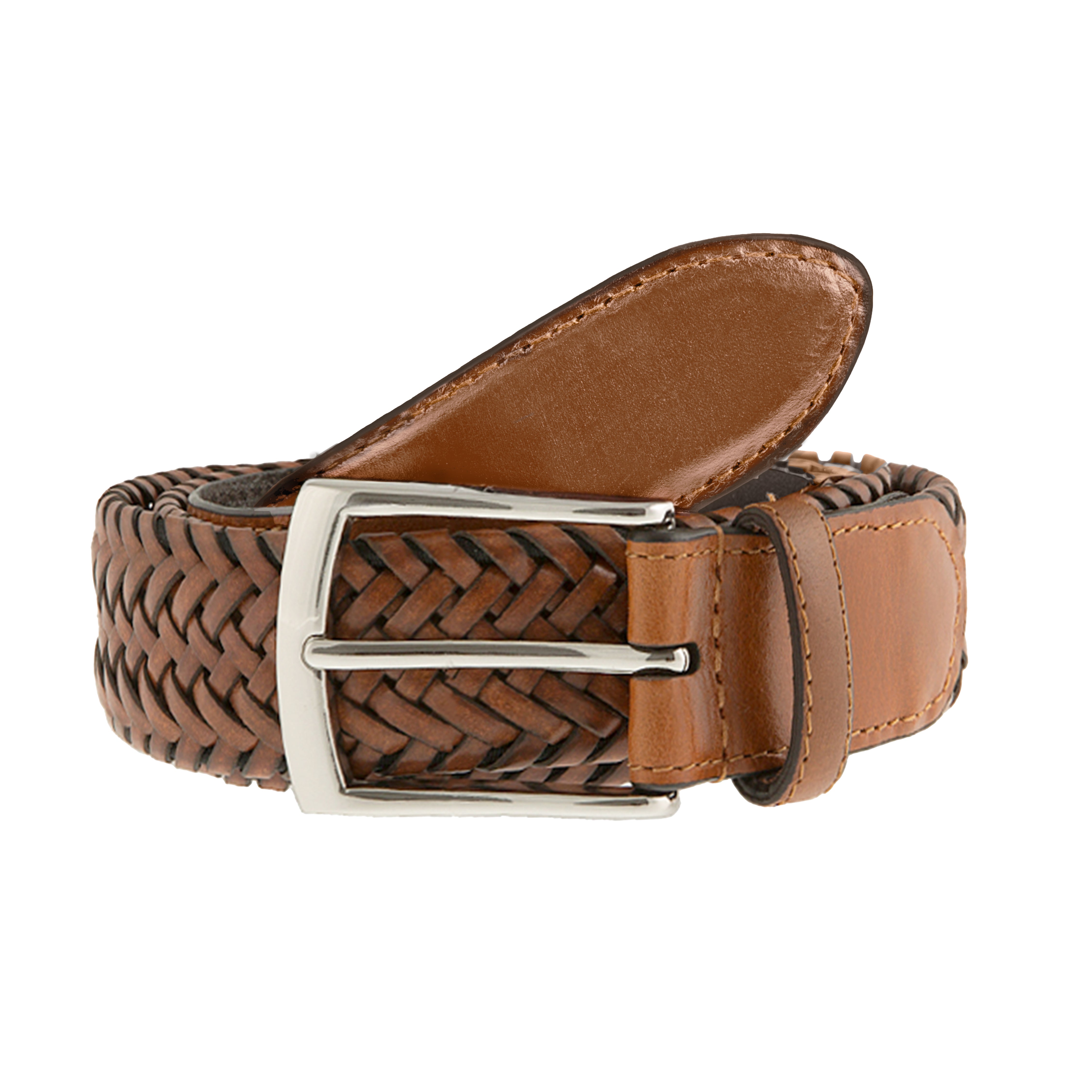 braided leather belt made in usa