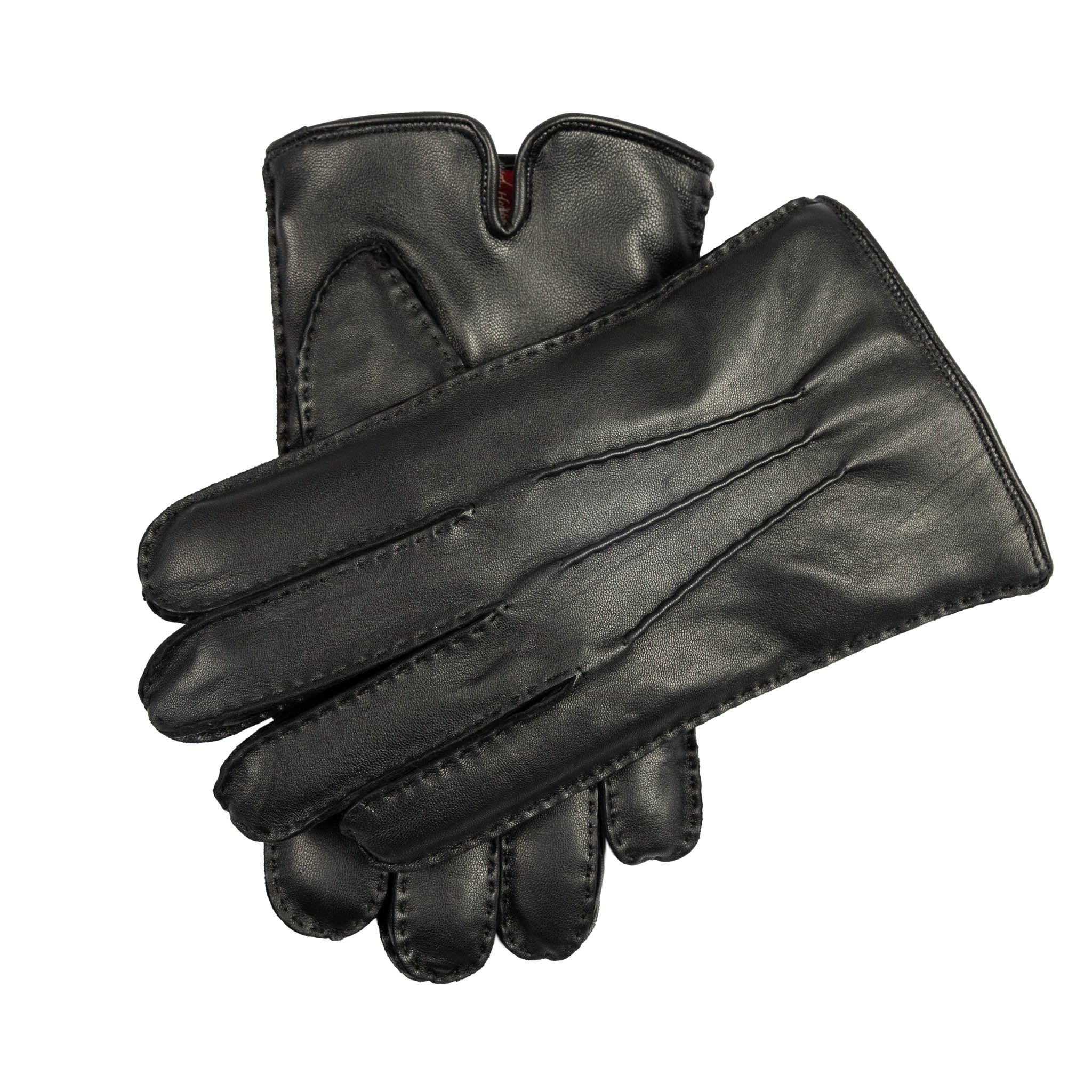 Dents UK Men’s Heritage Touchscreen Handsewn Three-Point Fur-Lined Leather Gloves