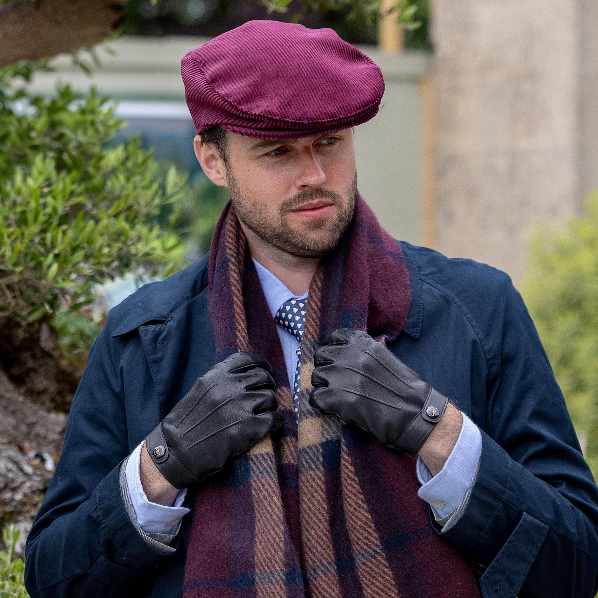 Rolleston | Men's Touchscreen Leather Driving Gloves | Dents