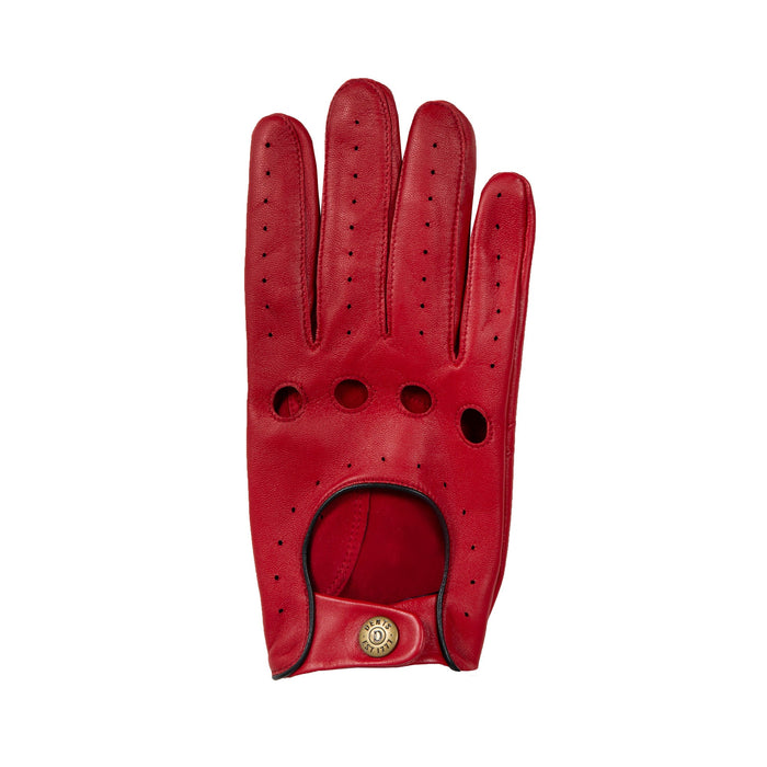 Men's red glove in leather