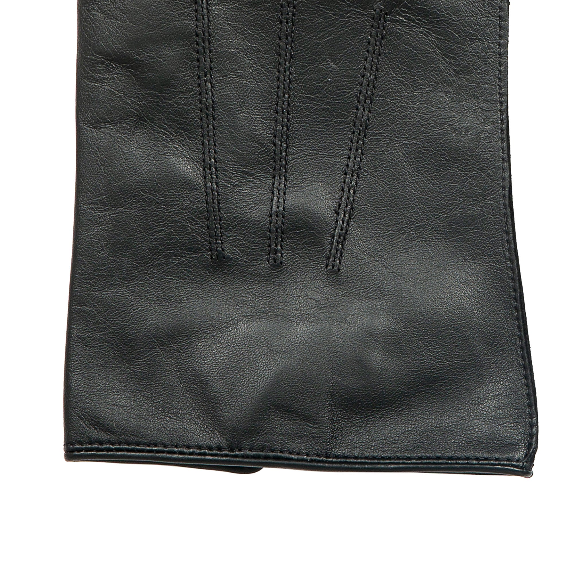 DENTS BATH Cashmere lined Leather Gloves, Black / Large