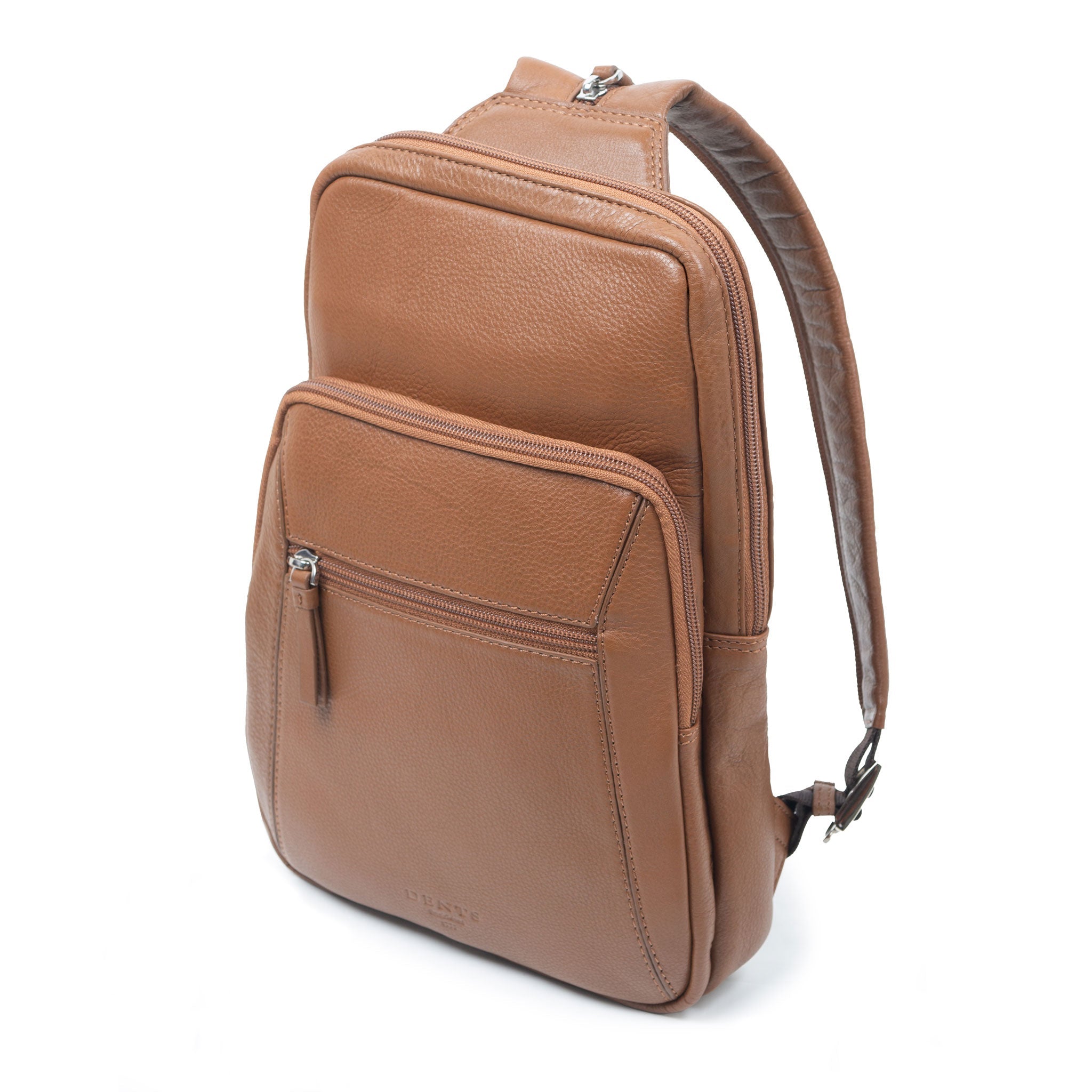 backpack bags leather Men's Small Pebble Grain Leather Backpack, Caramel / One