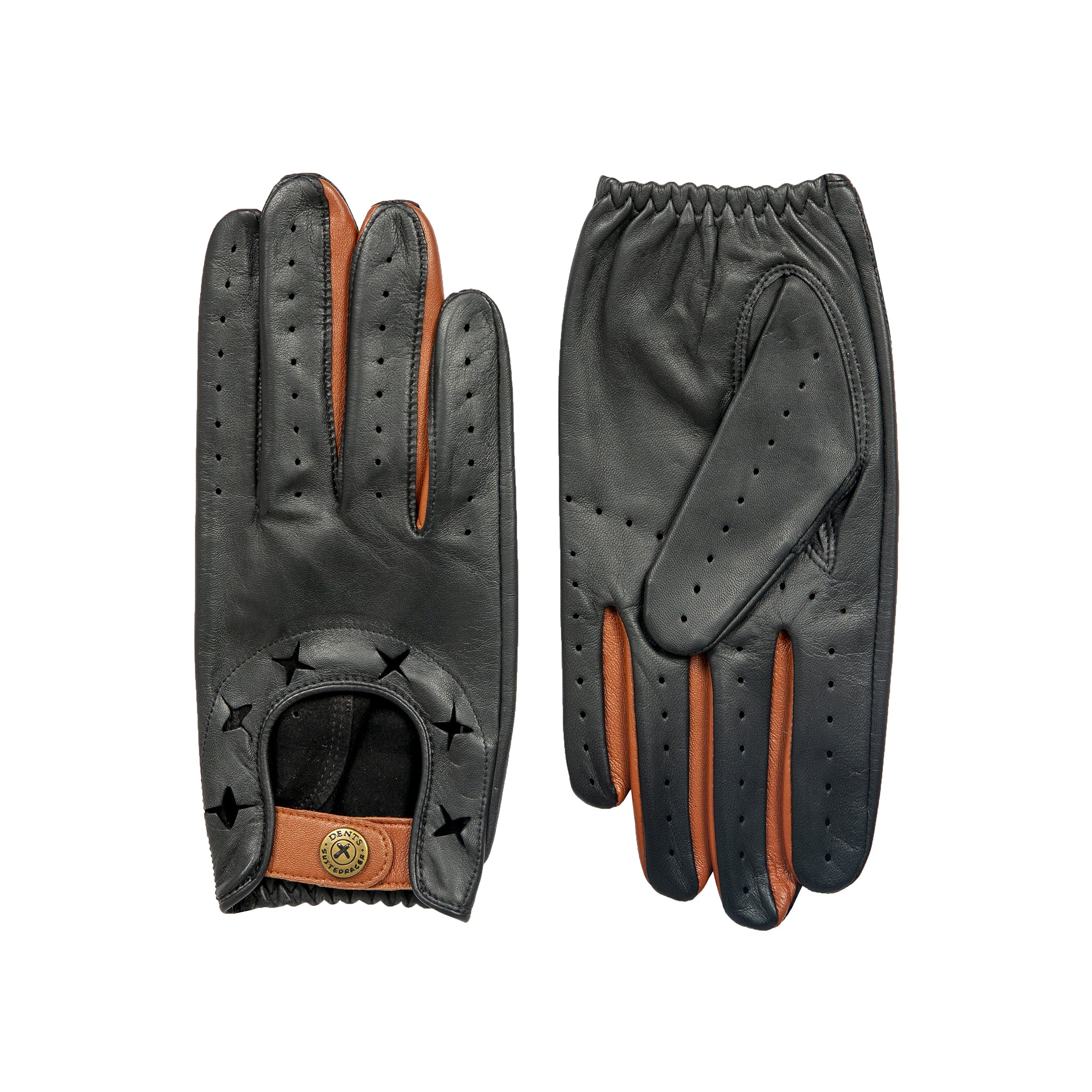 DENTS デンツ ドライビンググローブ SUITED RACER Black Suited Racer x Dents Touchscreen Leather Driving Gloves | Dents