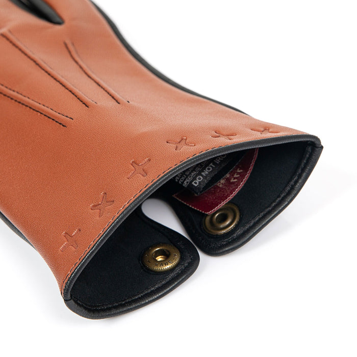 Lando | The Suited Racer x Dents Touchscreen Leather Embossed Gloves