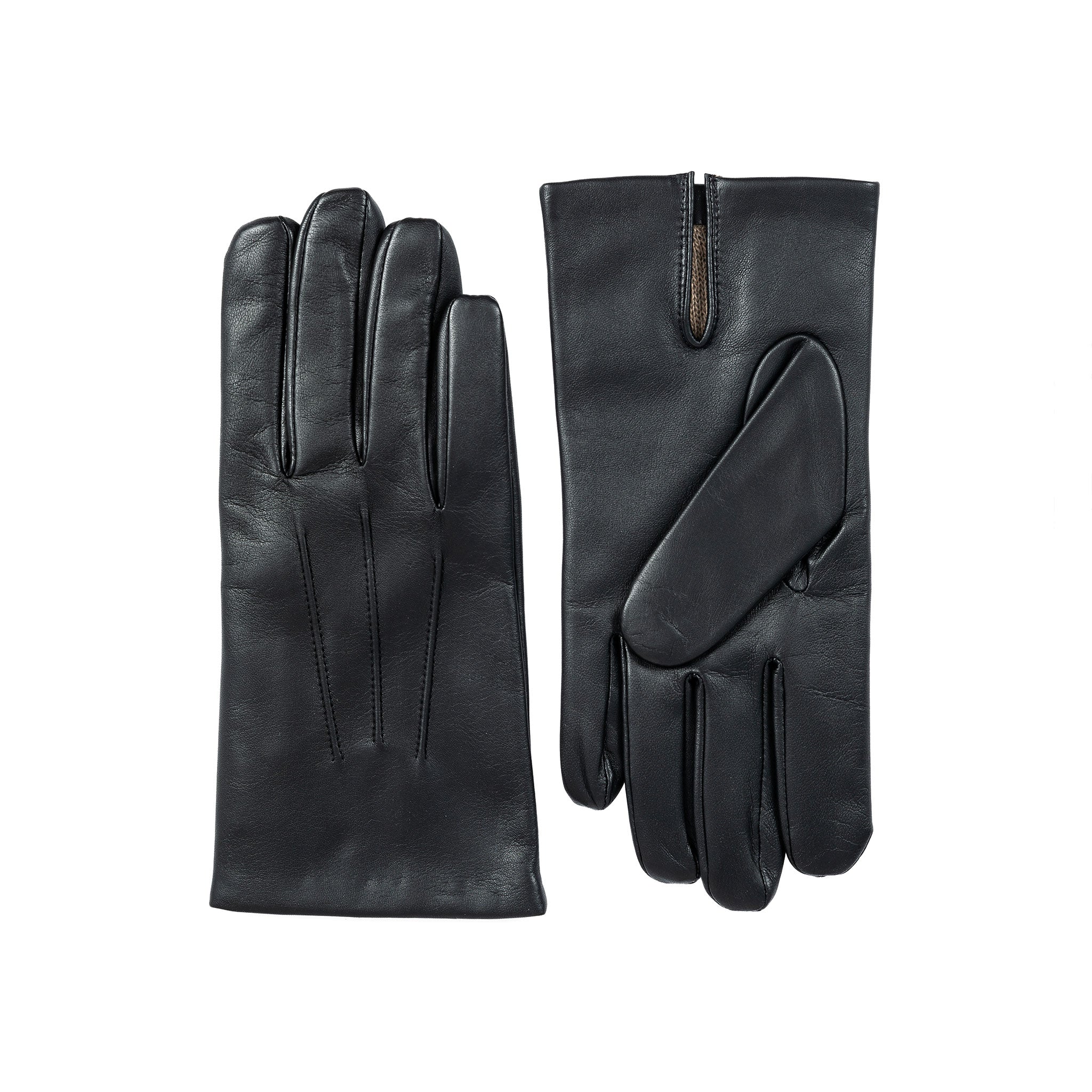 Men's Three-Point Cashmere-Lined Leather Gloves | Dents
