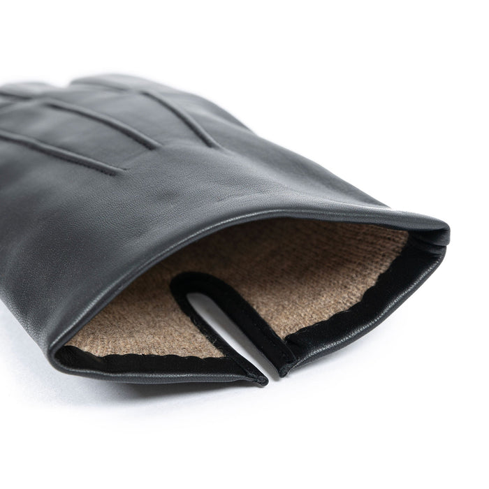 Dents Mens Black Bath Cashmere-Lined Leather Gloves 8.5 Dents Mens Black Bath Cashmere-Lined Leather Gloves 8.5