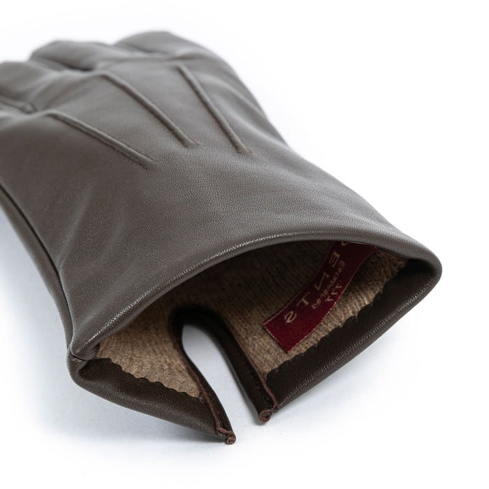 Dents Mens Brown Bath Cashmere-Lined Leather Gloves 8.5 Dents Mens Brown Bath Cashmere-Lined Leather Gloves 8.5