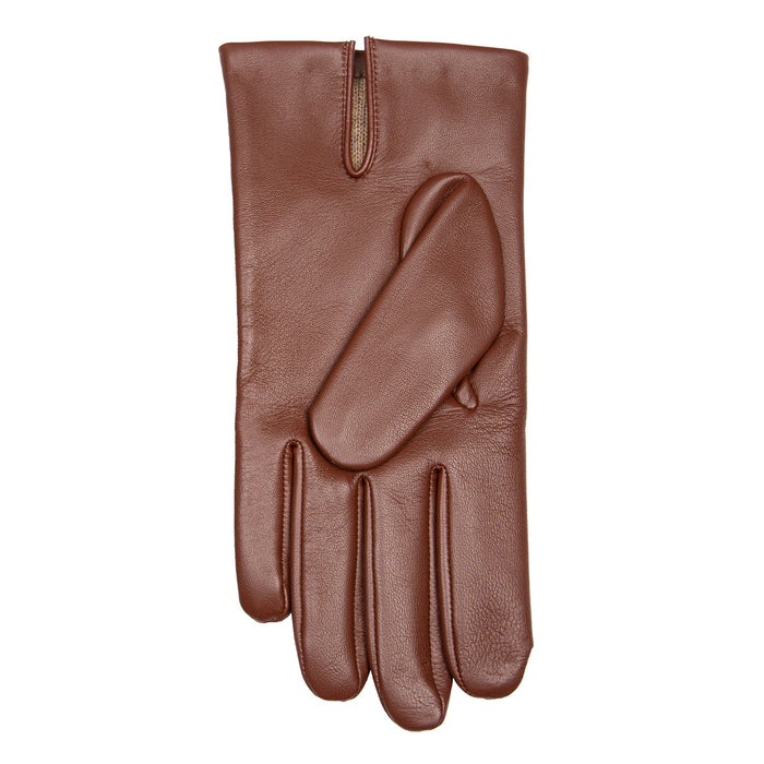 Men's Three-Point Cashmere-Lined Leather Gloves, ENGLISH TAN / 9 Men's Three-Point Cashmere-Lined Leather Gloves, ENGLISH TAN / 9
