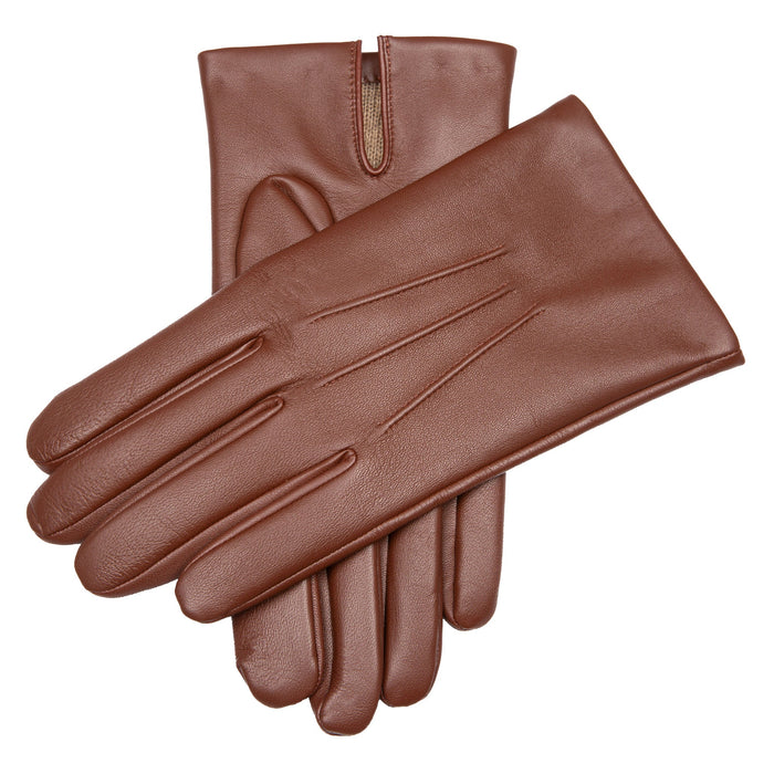 Men's Three-Point Cashmere-Lined Leather Gloves | Dents Men's Three-Point Cashmere-Lined Leather Gloves | Dents