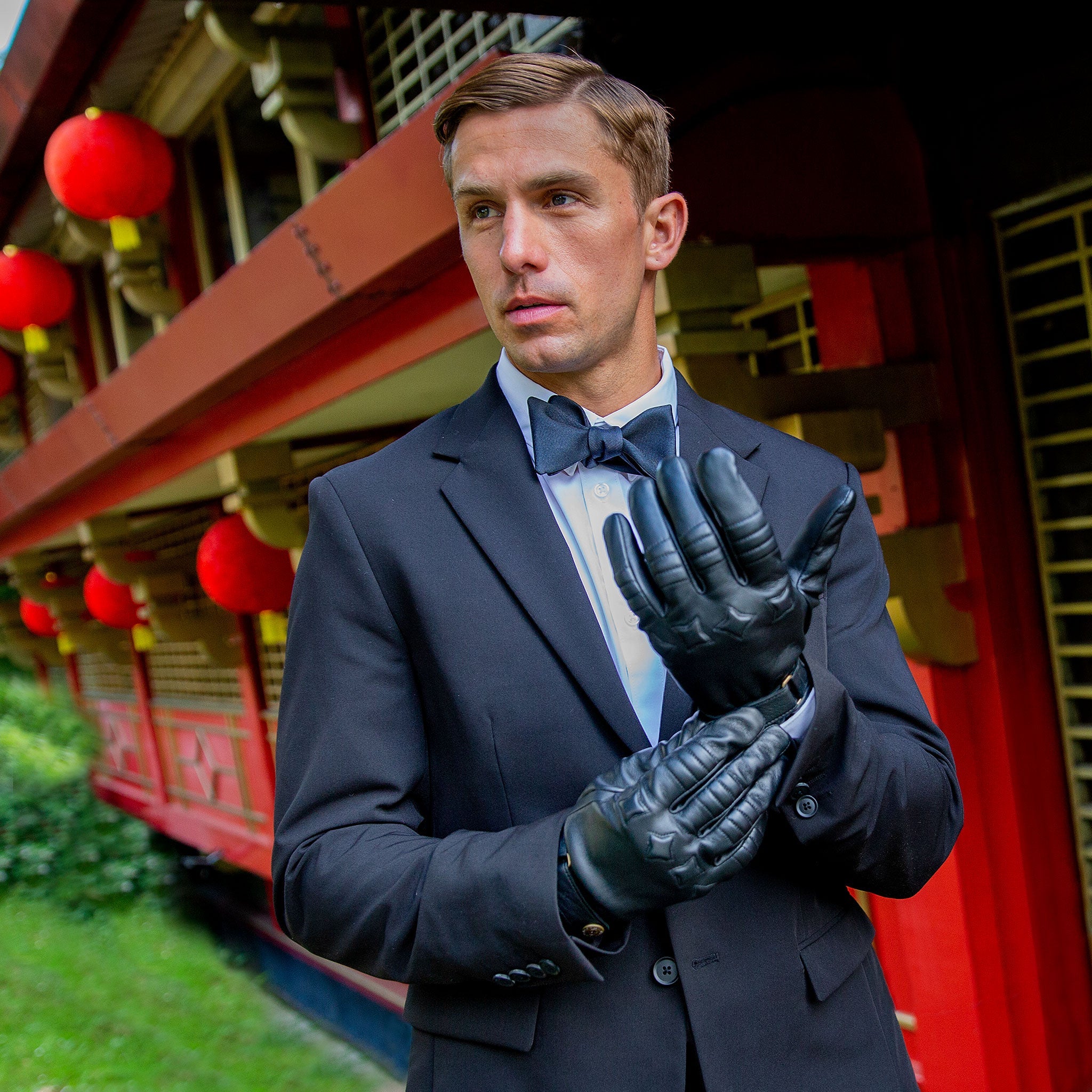 Clutch The Suited Racer x Dents Cashmere Lined Touchscreen