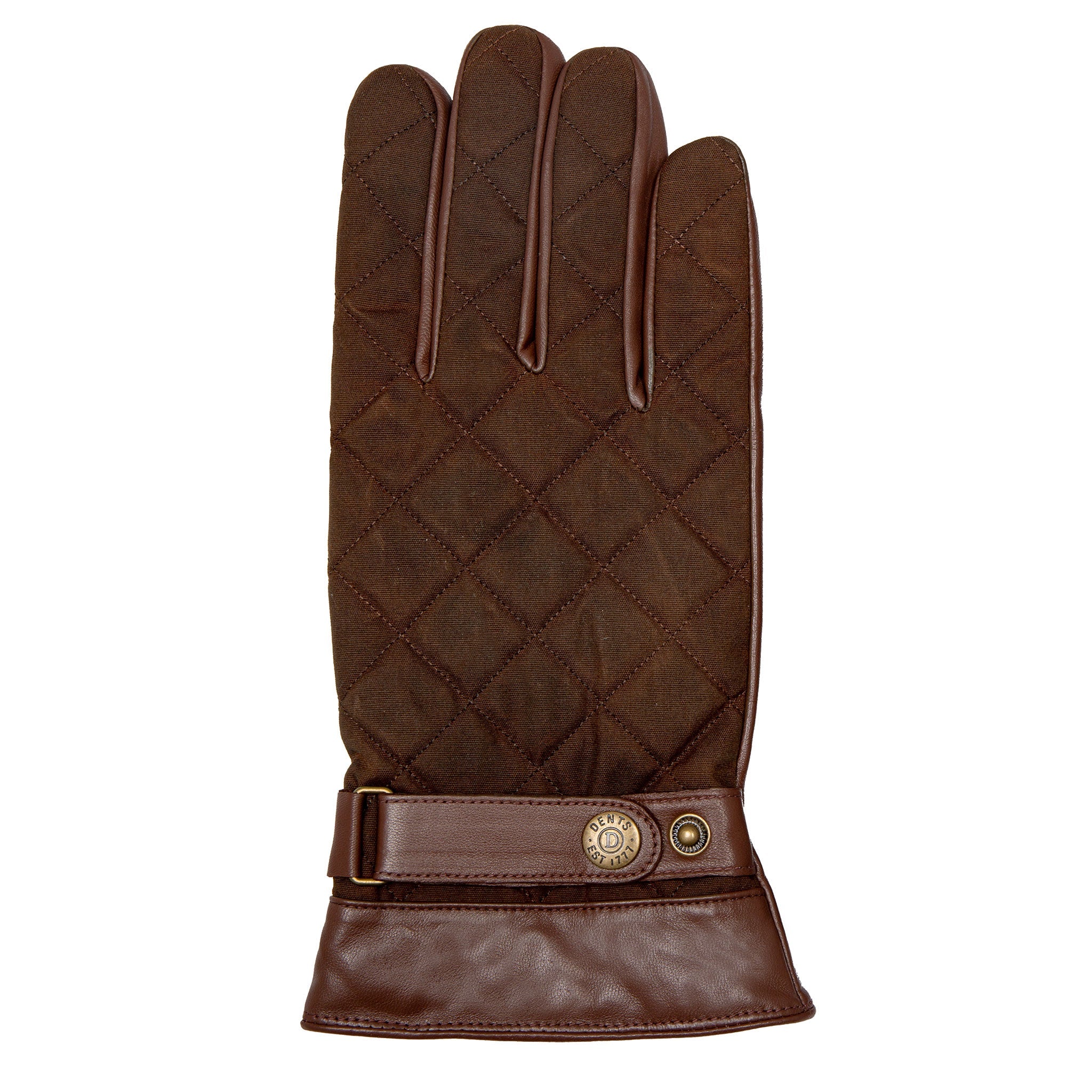 Men's Touchscreen Water-Resistant Fleece-Lined Leather Gloves with