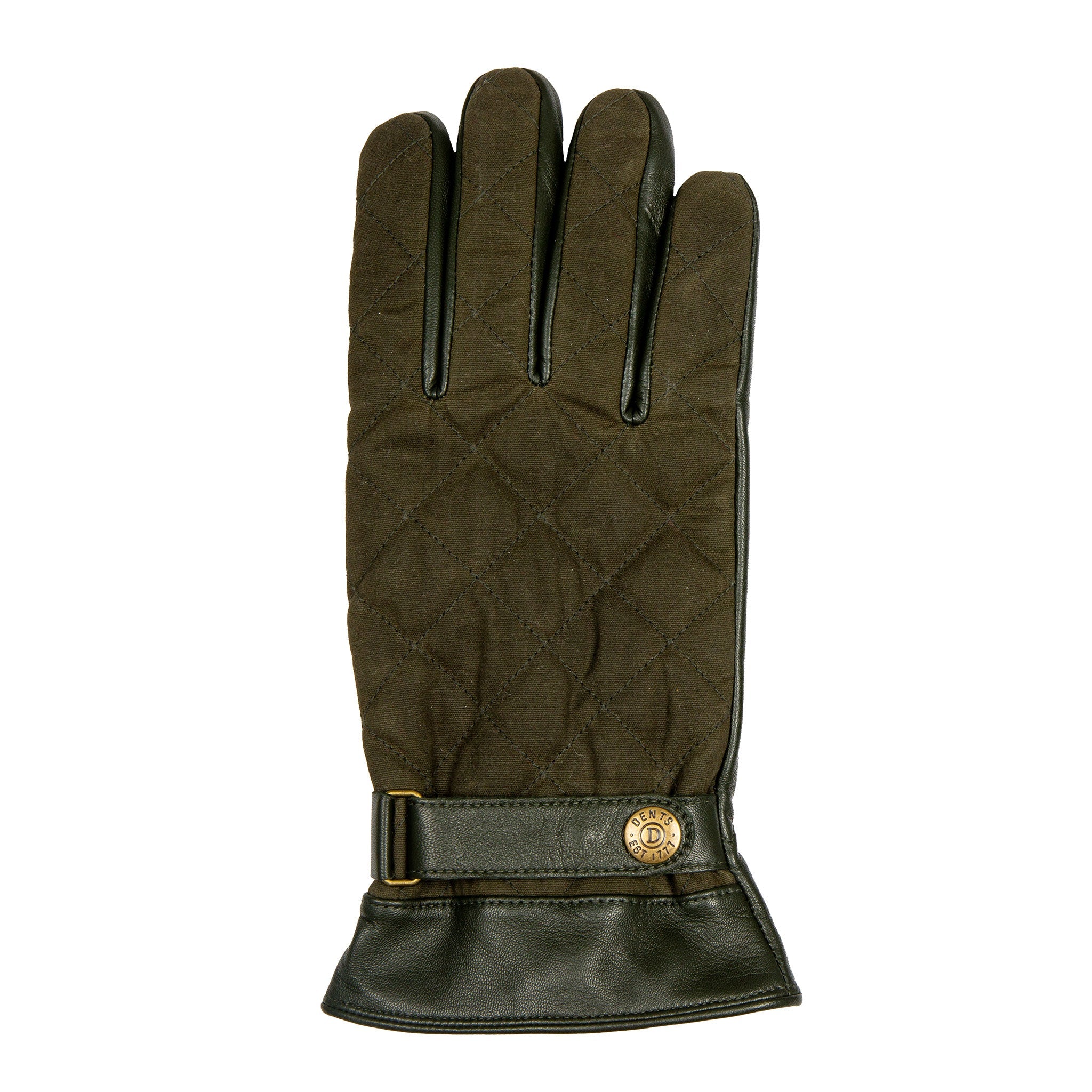 Men's Touchscreen Water-Resistant Fleece-Lined Leather
