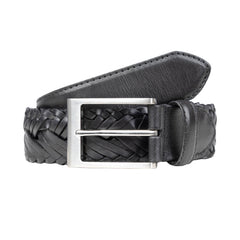 mens-woven-leather-belt-  display picture 1