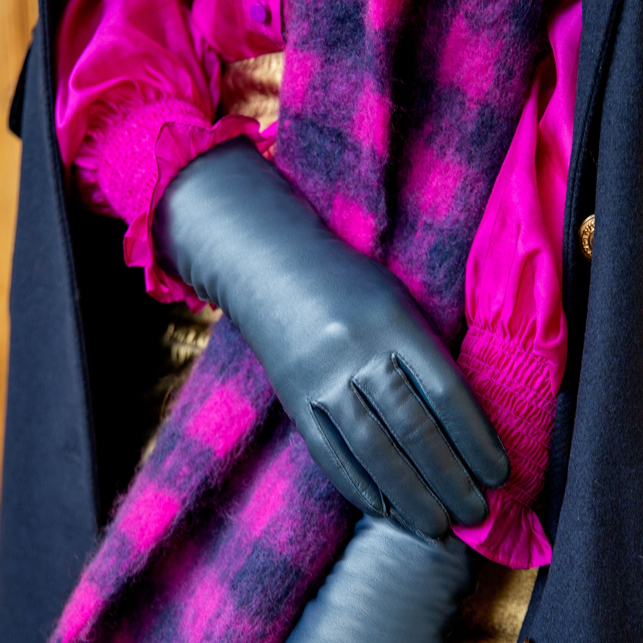 Helene | Women's Cashmere Lined Leather Gloves | Dents