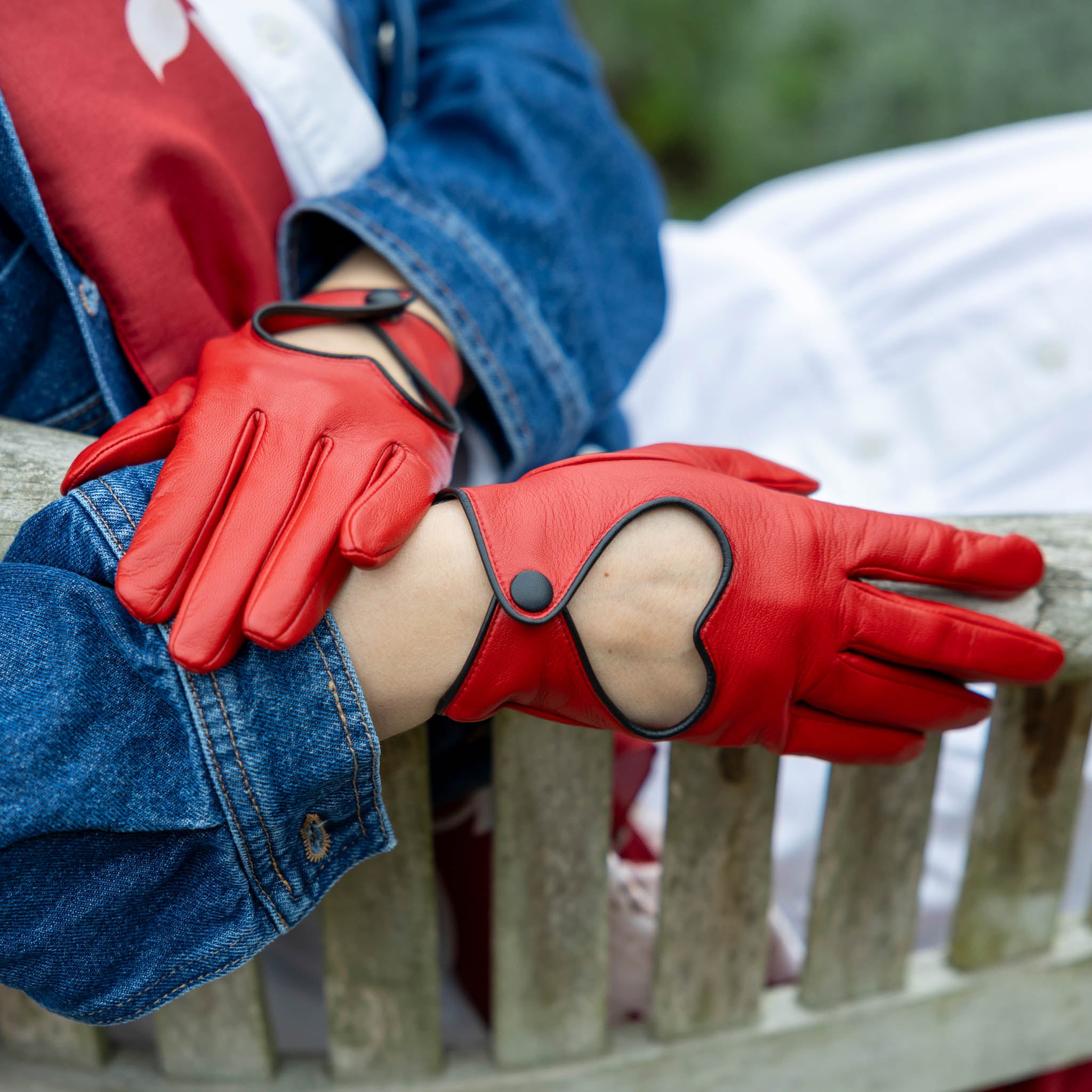 Juliet | Women's Heart Leather Driving Gloves | Dents