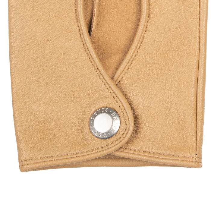 Women's Leather Driving Gloves Toffee right cuff