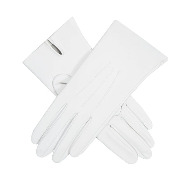 Women's Three-Point Leather Gloves