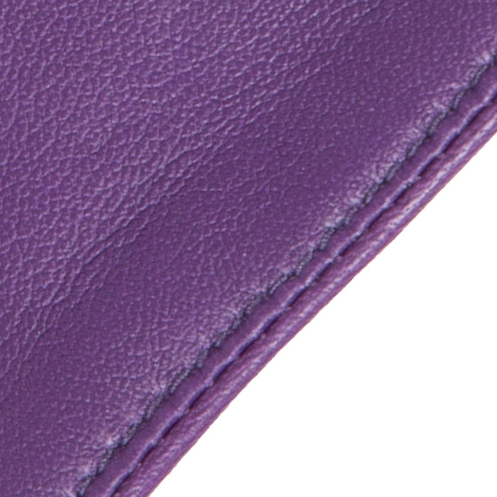 Women's Lined Leather Driving Gloves Amethyst closeup