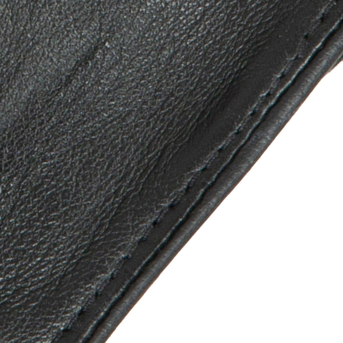 Women's Lined Leather Driving Gloves Black cuff
