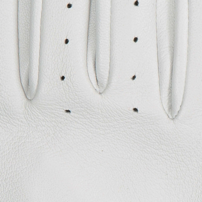 Women's pearl leather driving gloves  fingers